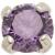 1.2mm Gauge 14ct White Gold Claw Set Amethyst Gem Attachment - Internally-Threaded - view 1