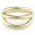 9ct Yellow Gold Triple Band Hinged Ring - view 1