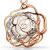 Rose Gold-Plated Nested Solitaire Jewel Belly Bar - view 2