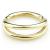 14ct Yellow Gold Double Band Hinged Ring - view 1