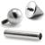 1.2mm Gauge Titanium Coned Barbell - Internally-Threaded - view 2