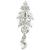 Sterling Silver Reverse Jewelled Cluster Tail Belly Bar - view 1
