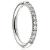 Titanium Half Pave Set Eternity Hinged Ring - view 1