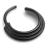 1.2mm Gauge PVD Black Titanium Graduated Multi Band Hinged Segment Ring - view 3