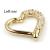 9ct Yellow Gold Jewelled Heart Hinged Ring - view 1