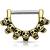 14ct Gold-Plated Seven Skulls Nipple Clicker - view 1