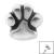 1.2mm Gauge Steel Pawprint Attachment - Internally-Threaded - view 1