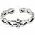 Sterling Silver Toe Ring - Flower - view 2