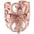 PVD Rose Gold Single Flower Ear Cuff - view 1