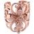 PVD Rose Gold Single Flower Ear Cuff - view 1