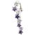 Sterling Silver Reverse Eight Cascading Stars Belly Bar - view 4