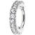 2.2mm Jewelled Steel Hinged Ring - view 1