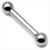 2mm Gauge Steel Barbell - view 1