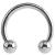 2.4mm Gauge Steel Circular Barbell - Internally Threaded - view 1