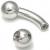 3.2mm Gauge Titanium Banana - Internally-Threaded - view 1