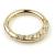 9ct Yellow Gold Jewelled Hinged Ring - view 1