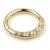 14ct Yellow Gold Jewelled Hinged Ring - view 1