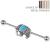 Industrial Scaffold Barbell - Turquoise Elephant - view 1