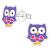 925 Sterling Silver Owl Ear Studs - view 2