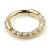 9ct Yellow Gold Jewelled Hinged Ring - view 1