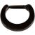 Plain PVD Black on Steel Septum Clicker Ring - view 1