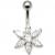 Jewelled Flower Belly Bar - view 1