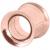 Easy Fit Double Flared PVD Rose Gold on Steel Tunnel - view 1