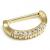 Jewelled PVD Gold Nipple Clicker - view 1