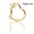 14ct Yellow Gold Heart-Shaped Jewelled Continuous Ring - view 2