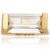 1.2mm Gauge 14ct Yellow Gold Jewelled Rectangle Attachment - Internally-Threaded - view 1