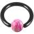 1.2mm Gauge PVD Black on Steel BCR with Opal Ball - view 1