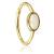 14ct Yellow Gold Hinged Oval Opal Ring - view 1