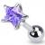 Jewelled Ear Stud - Star - view 5