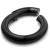 4mm Gauge Hinged PVD Black Steel Segment Ring - view 1