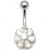 Jewelled Flower Belly Bar - view 3