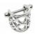 Steel Infinity Upper Ear Cuff - view 1
