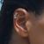 Jewelled Triple Stars Ear Stud - view 4