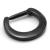 Plain PVD Black on Steel Septum Clicker Ring - view 2