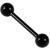 1.6mm Gauge PVD Black on Titanium Barbell - view 1