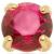 1.2mm Gauge 14ct Yellow Gold Claw Set Ruby Gem Attachment - Internally-Threaded - view 1