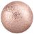 1.2mm Gauge PVD Rose Gold on Steel Barbell with Shimmer Balls - view 2