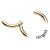 1.0mm Hinged 18ct Gold-Plated Steel Segment Ring - view 2