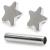 1.2mm Gauge Titanium Star Barbell - Internally-Threaded - view 1