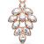 Rose Gold-Plated Jewelled Cluster Belly Bar - view 2