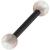 1.2mm Gauge PVD Black on Titanium Opal Balls Barbell - view 1