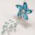 Sterling Silver Reverse Flower & Petals Belly Bar - view 2