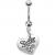 Sterling Silver 'Sister' Belly Bar - view 1