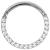 Titanium Pave Set Eternity Hinged Ring - view 1