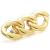 1.2mm Gauge 14ct Yellow Gold Triple Chain Link Attachment - Internally-Threaded - view 1