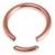 PVD Rose Gold Smooth Segment Ring - view 2